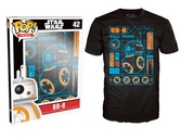 Star wars - t-shirt pop - bb-8 blueprint (xxl)