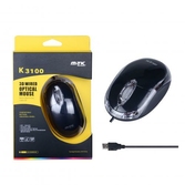 Souris optique noire 1000 dpi