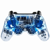 Manette sans fil afterglow pour ps3 bleue (compatible pc)