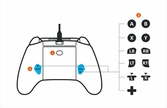 Manette filaire nouvelle version avec 2 palettes (noire)