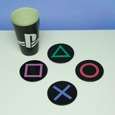 Playstation - sous-verres en métal x 4