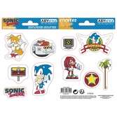 Sonic - stickers - 16x11cm/ 2 planches - sonic retro