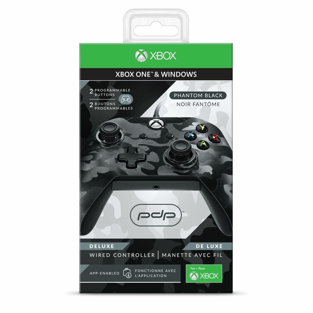 MANETTE XBOX ONE FILAIRE PHANTOM BLACK PDP