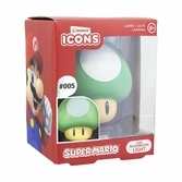 Nintendo - lampe 3d champignon vert sonore 10cm