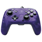 Pdp - official faceoff deluxe+ audio wired purple controller