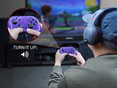 Pdp - official faceoff deluxe+ audio wired purple controller