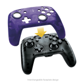 Pdp - official faceoff deluxe+ audio wired purple controller