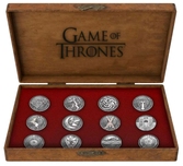 Game of thrones - set 12 pins deluxe - house emblems