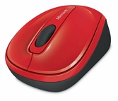 Souris sans fil Microsoft 3500 - Rouge Glossy