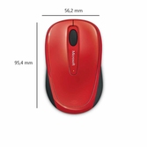 Souris sans fil Microsoft 3500 - Rouge Glossy