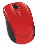 Souris sans fil Microsoft 3500 - Rouge Glossy