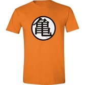 Dragon ball z - goku kanji men orange t-shirt - xxl