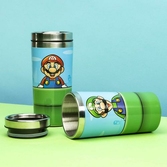 Super mario - warp pipe - gourde de voyage en métal 450ml