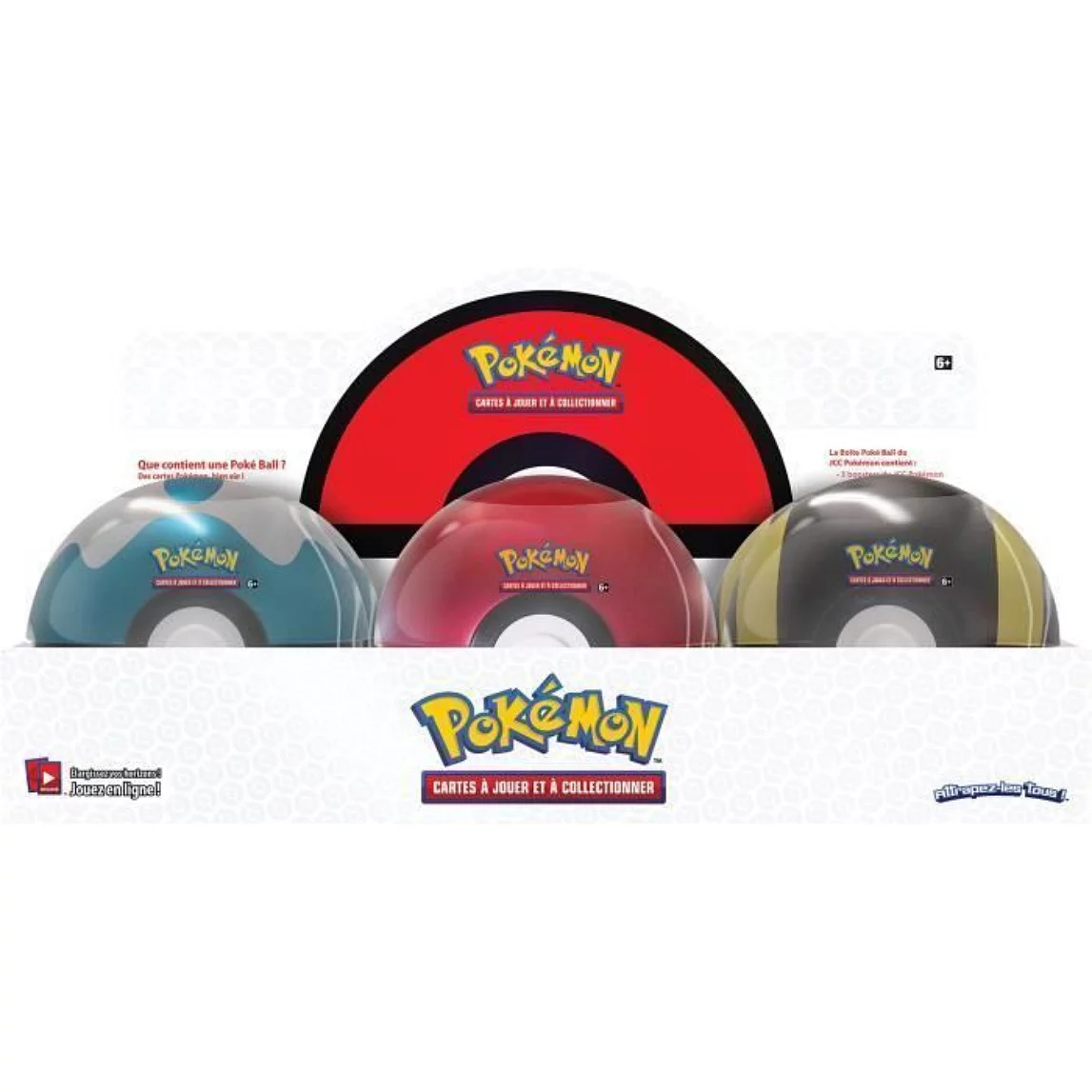 Pokémon JCC : Coffret Pokébal - 6 X Pokéball